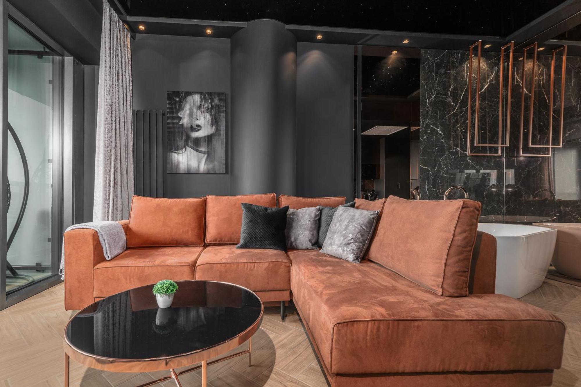 Apartment Margi Velvet 13th Floor Led Ceiling Bath Pool Szczecin